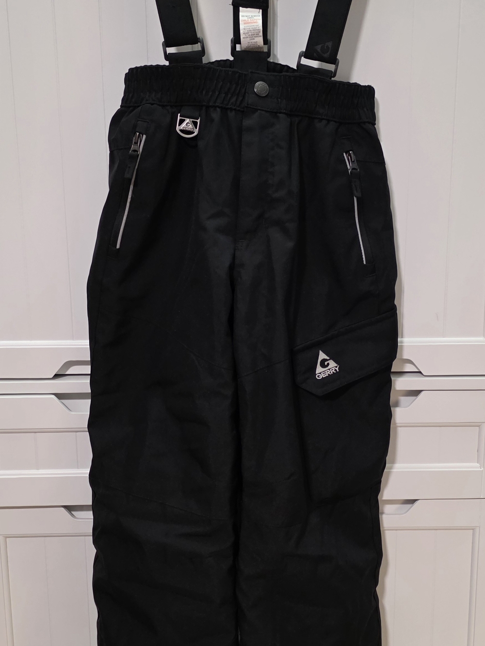 Gerry Weber Black Ski Bib Pants with Adjustable Straps Youth 10-12